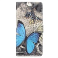 Style Serie Motorola Moto G31/G41 Wallet Hülle - Blau Schmetterling