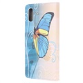 Style Series Samsung Galaxy Xcover 5 Schutzhülle mit Geldbörse - Blau Schmetterling