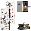 Style Series Nokia G10/G20 Schutzhülle mit Geldbörse - Eiffelturm