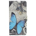 Style Series iPhone 11 Wallet Hülle - Blau Schmetterling