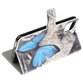 Style Series iPhone 11 Wallet Hülle - Blau Schmetterling