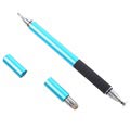 Stylish 3-in-1 Multifunktions Eingabestift & Kugelschreiber-Stift - Hellblau