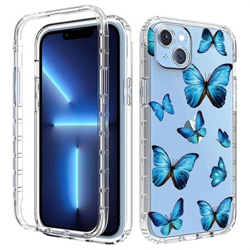 Sweet Armor Serie iPhone 14 Max Hybrid Hülle - Blau Schmetterling