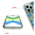 Sweet Armor Serie iPhone 14 Pro Max Hybrid Hülle - Blau Schmetterling