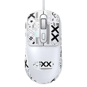 T-WOLF G580 Office Wired Mouse Anti-Rutsch-Aufkleber - Weiß