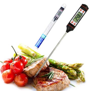 TP101 Digitales Lebensmittelthermometer lange Sonde elektronisches digitales Thermometer BBQ Temperaturmessgerät