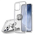 iPhone 14 Pro TPU Case mit Ringhalterung - Durchsichtig