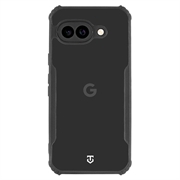 Google Pixel 9a Tactical Quantum Stealth Hülle mit verstärkten Ecken - Klar / Schwarz