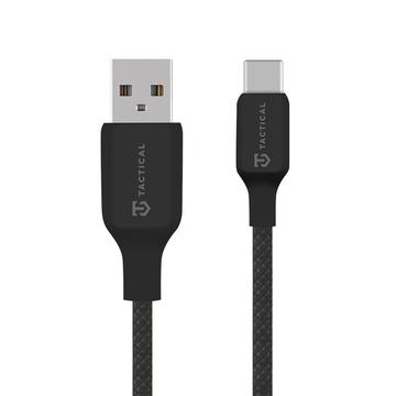 Tactical Stitch Thread USB-A / USB-C Kabel - 1m, 15W - Schwarz