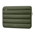 Tech-Protect flauschige Plüsch-Laptop-Hülle 13"-14" - Armeegrün