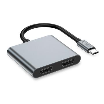 Tech-Protect HB08 4-in-1 USB-C Multiport Hub - 2x HDMI, 2x USB-A, USB-C (Offene Verpackung - Zufriedenstellend)