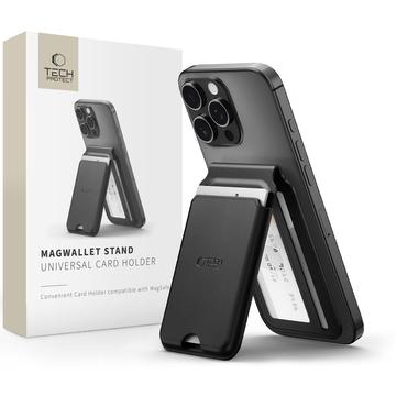 Tech-Protect MagWallet Stand MagSafe-kompatibler Kartenhalter - Schwarz