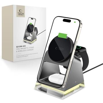 Tech-Protect Qi15W A43 3-in-1 MagSafe Wireless Ladegerät