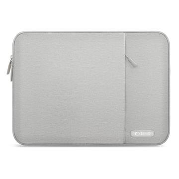 Tech-Protect Sleevy Laptoptasche mit Seitentasche - 13-14" - Buntstift grau