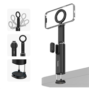Telesin P1-HSS-02 MagSafe-Halterung für Vlogging mit Bluetooth-Fernbedienung - Schwarz