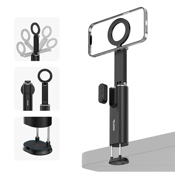 Telesin P1-HSS-02 MagSafe-Halterung für Vlogging mit Bluetooth-Fernbedienung - Schwarz