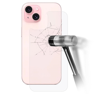 iPhone 15 Plus Panzerglas Rückseitenschutz - 9H - Durchsichtig