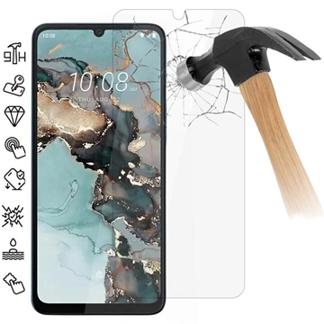 HTC Wildfire E5 Plus Panzerglas - 9H - Case Friendly - Durchsichtig