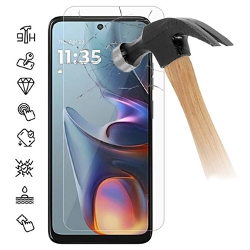 Motorola Moto E15 Panzerglas - 9H - Case Friendly - Durchsichtig
