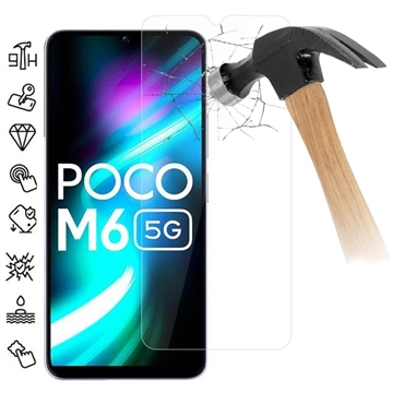 Xiaomi Poco M6 Panzerglas - 9H - Case Friendly - Durchsichtig