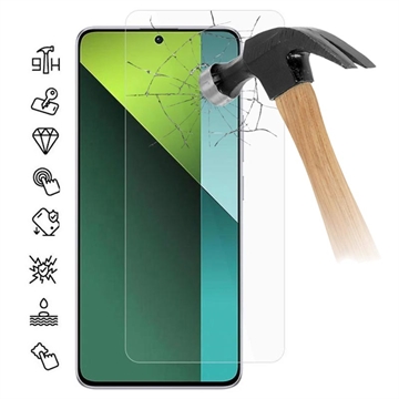 Xiaomi Redmi Note 13 Pro Panzerglas - 9H, 0.3mm - Case Friendly  - Durchsichtig