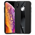 iPhone XS Max TPU Hülle - Geschichtet mit Leder