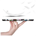 Tri-Fold Serie Lenovo Tab M10 HD Gen 2 Smart Folio Hülle - Schmetterlinge / Blumen