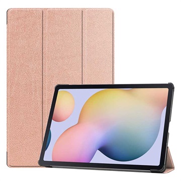 Tri-Fold Serie Samsung Galaxy Tab S7+/S8+ Folio Hülle - Roségold