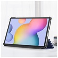 Tri-Fold Serie Samsung Galaxy Tab S7 FE Smart Folio Hülle - Blau