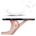Tri-Fold Serie Samsung Galaxy Tab S7 FE Smart Folio Hülle - Natur
