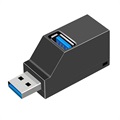 USB 3.0 Hub Splitter 1x3 - 1x USB 3.0, 2x USB 2.0 - Schwarz