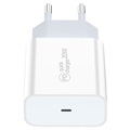 USB-C Power Delivery Wand-ladegerät - 20W - Weiß