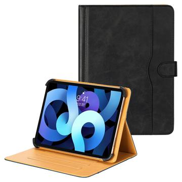 Universelle zweifarbige Tablet-Tasche aus Leder - 11"-12.4" - Schwarz