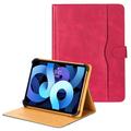 Universelle zweifarbige Tablet-Tasche aus Leder - 11"-12.4" - Hot Pink