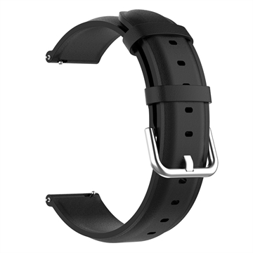 Universal Smartwatch Lederarmband - 22mm - Matt Schwarz