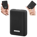 Usams US-CD60 PB4 Dual USB Mini Powerbank - 10000mAh - Schwarz