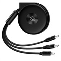 Usams US-SJ280 3-in-1 Einziehbar USB Kabel