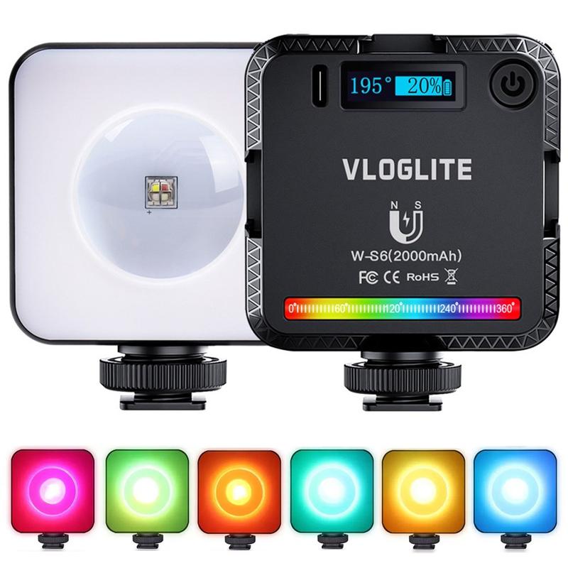 VLOGLITE W-S6 Full Color RGB LED Photogarphy Light Kamera Licht