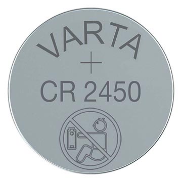 Varta CR2450/6450 Lithium Knopfzellen Batterie 6450101401 - 3V