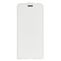 iPhone 14 Pro Vertikale Flip Case mit Kartensteckplatz - Weiß