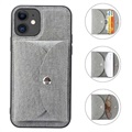 Vili T iPhone 12 Mini Hülle mit Magnetischer Geldbörse - Grau