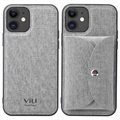 Vili T iPhone 12/12 Pro Hülle mit Magnetischer Geldbörse - Grau