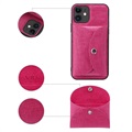 Vili T iPhone 12/12 Pro Hülle mit Magnetischer Geldbörse - Hot Pink