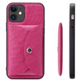 Vili T iPhone 12/12 Pro Hülle mit Magnetischer Geldbörse - Hot Pink