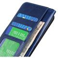 Vivo X80 Pro Wallet Schutzhülle mit Magnetverschluss - Blau