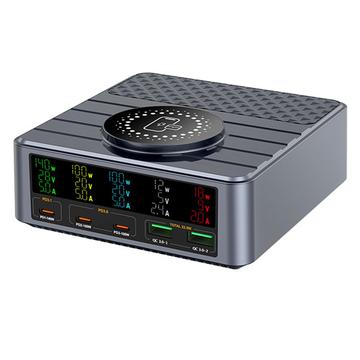 WLX-F2 GaN Multi-Geräte-Ladestation mit Digitalanzeige - 260W