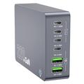 WLX-F8A 6-Port 220W GaN Desktop-Ladestation - Grau