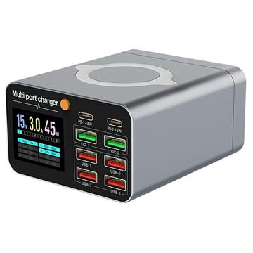 WLX-M2 GaN-Desktop-Ladestation mit kabellosem Laden - 80 W