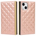 iPhone 13 Wallet Hülle mit Schminkspiegel - Roségold