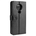 Nokia 6.2/7.2 Wallet Schutzhülle mit Magnetverschluss - Schwarz